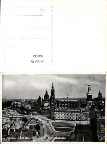 760642 Dresden Hauptplatz Schloß Kath. Hofkirche Dresden
