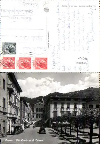 760707 Massa Via Dante ed il Duomo Province of Massa-Carrara Italy