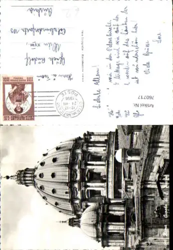 760717 Vatikanstadt Petersdom Vatikan Vatican City