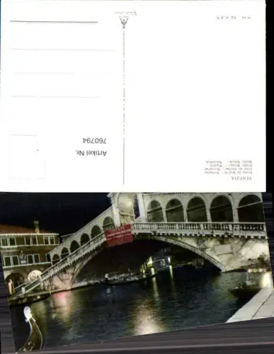 760794 Venezia Ponte di Rialto Metropolitan City of Venice Italy