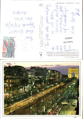 760802 Paris Avenue des Champs-Élysées Arc de Triomphe Département Paris France