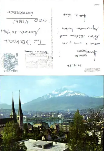 760819 Luzern Hofkirche Pilatus Kanton Luzern Switzerland
