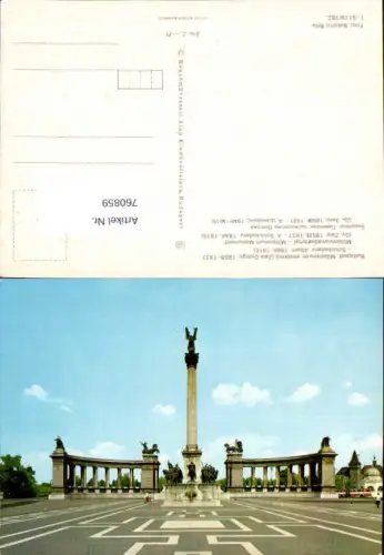 760859 Budapest Millenniumsdenkmal Budapest Hungary