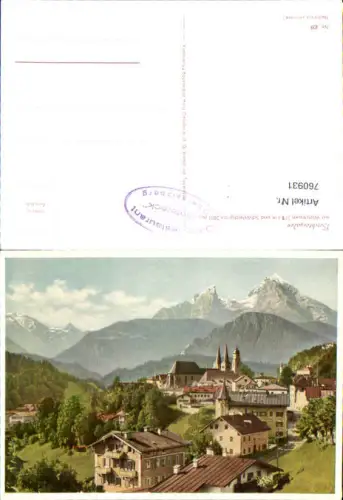 760931 Berchtesgaden mit Watzmann LK Berchtesgadener Land