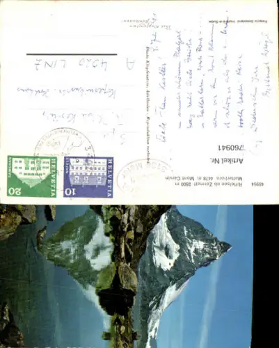 760941 Zermatt Riffelsee Matterhorn Bez. Visp Switzerland