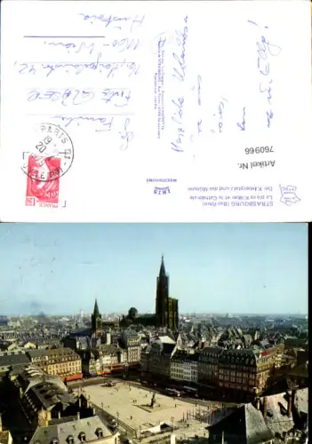 760966 Strasbourg La place Kléber et la Cathédrale Département Bas-Rhin France