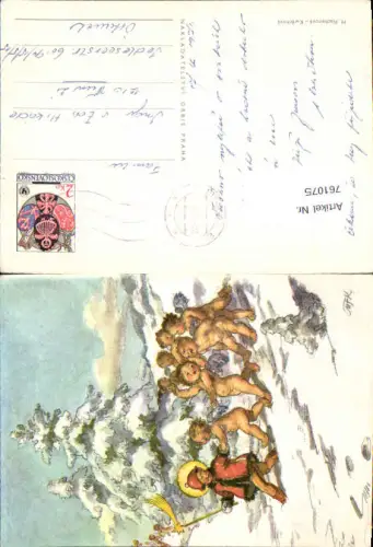 761075 Künstler AK M. Fischerova Kvechova Engel Weihnachten