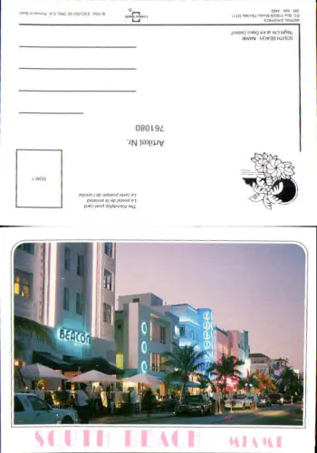 761080 South Beach Miami Art Deco District Miami-Dade County USA