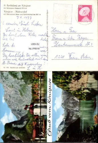 761081 Schönau Königssee St. Bartholomä LK Berchtesgadener Land
