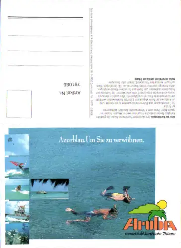 761086 Aruba Caribic Reklame AK