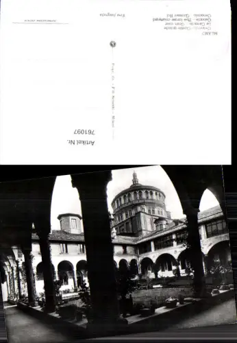 761097 Milano Cenacolo Grande cortile Milan Italy