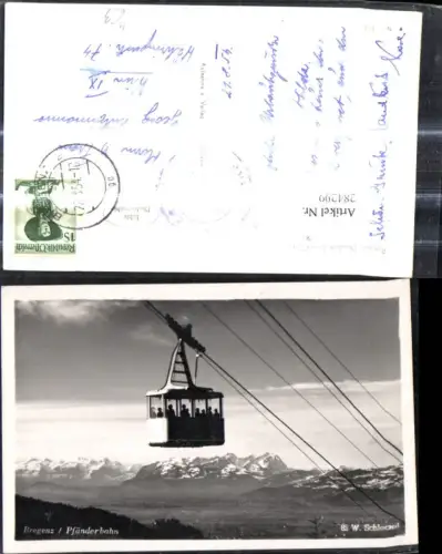 284299,Foto Ak Seilbahn Bregenz Pfänderbahn Gondel