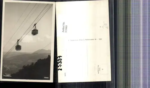 313005,Foto Ak Seilbahn Gondeln Raxbahn b. Hirschwang