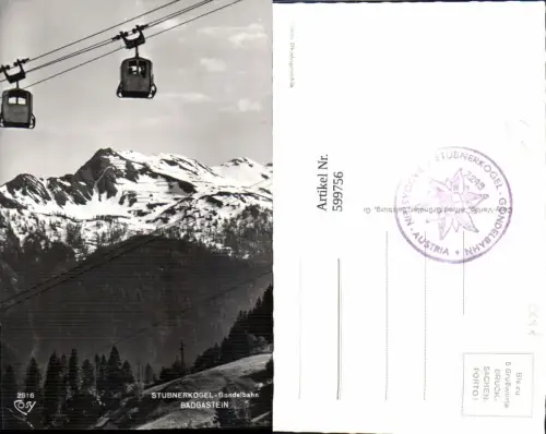 599756,Foto Ak Seilbahn Stubnerkogel Gondelbahn Bad Gastein Gondel pub Cosy 2816