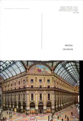 763346 Mailand Galleria Vittorio Emanuele Città metropolitana di Milano Italy