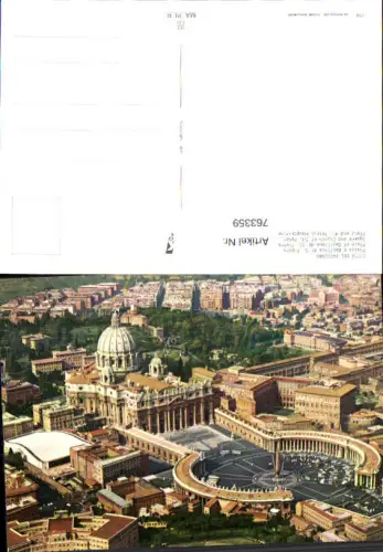 763359 Città del Vaticano Vatican City Vatikan