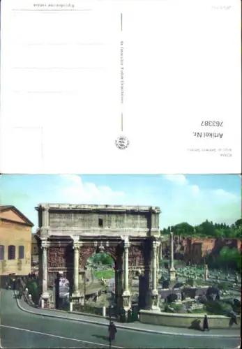 763387 Rom Arco di Settimio Severo Metropolitan City of Rome Italy