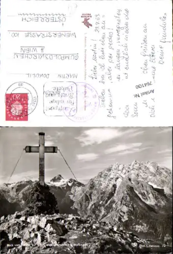 764100 Berchtesgaden Kehlstein auf Steinernes Meer LK Berchtesgadener Land Gipfelkreuz