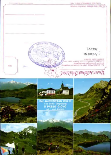 764223 Jaufenpass (Passo Giovo) Sterzing Vipiteno Trentino Bozen Italy