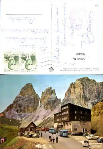 764431 Passo Sella Canazei Bus Autobus VW Käfer Dolomiten Trentino Trient Italy