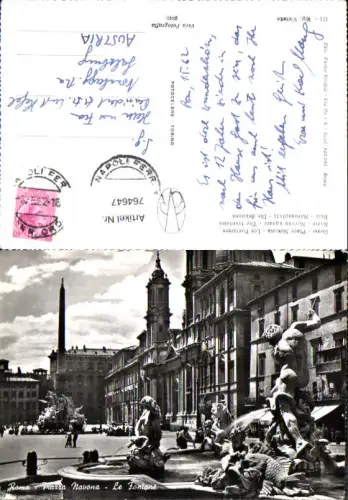764647 Roma, Piazza Navona, Le Fontane Rom Italy