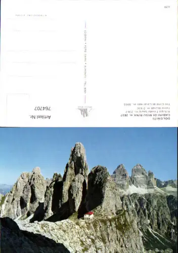 764707 Cadini di Misurina, Rifugio Fonda Savio, Torre Wundt Lavaredo Belluno Italy