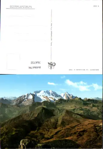 764732 Dolomiten La Marmolada Trento Trient Italy Trentino