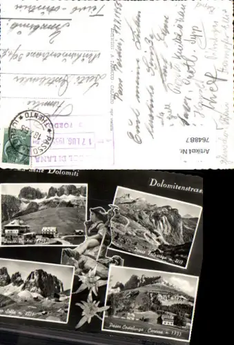 764887 Dolomitenstrasse Passo Pordoi Passo Falzarego Canazei Trentino Italy