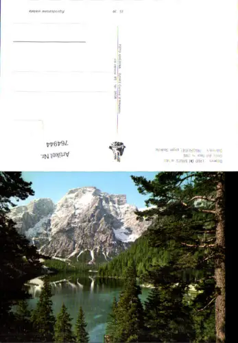 764944 Pragser Wildsee Lago di Braies Prags Trentino Südtirol Italy