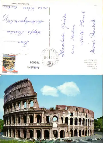 765006 Rom Kolosseum Città metropolitana di Roma Capitale Italy