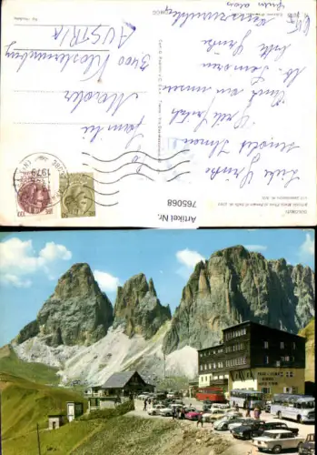 765068 Sellajoch VW Käfer Bus Autobus Wolkenstein Canazei Gröden Bozen Trentino Trient Italy