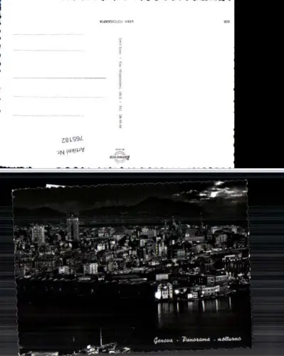 765182 Genova Panorama notturno Metropolitan City of Genoa Italy