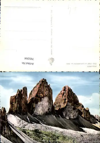 765264 Drei Zinnen Tre Cime di Lavaredo Toblach Canazei Bozen Südtirol Italy