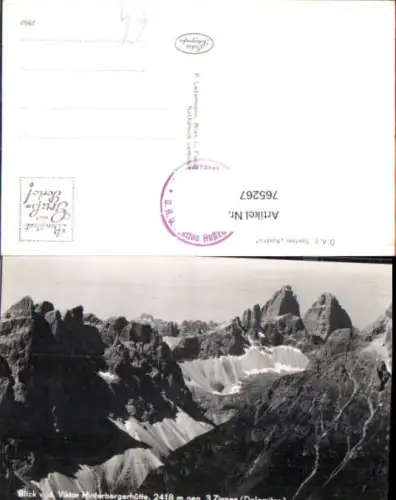 765267 3 Zinnen Dolomiten Auronzo di Cadore Viktor Hinterbergerhütte Trentino Südtirol Italy