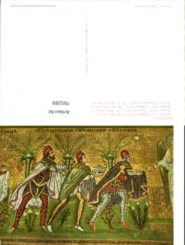 765289 Ravenna Basilica di S. Apollinare Nuovo - I tre Magi (mosaico) Provinz Ravenna Italy