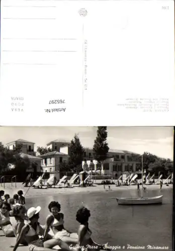765297 Gabicce Mare Spiaggia e Pensione Bademode Miramare Pesaro Urbino Italy