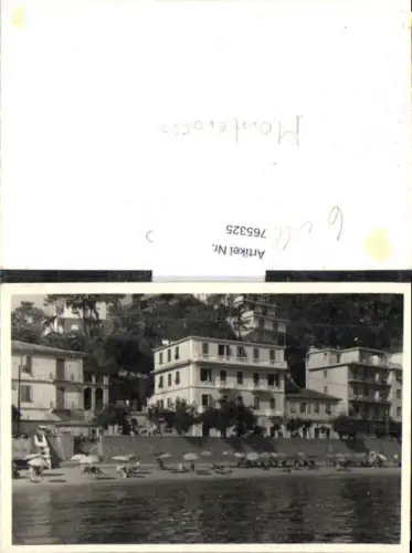 765325 Foto-AK Monterosso al Mare Strand Hotels La Spezia Italy