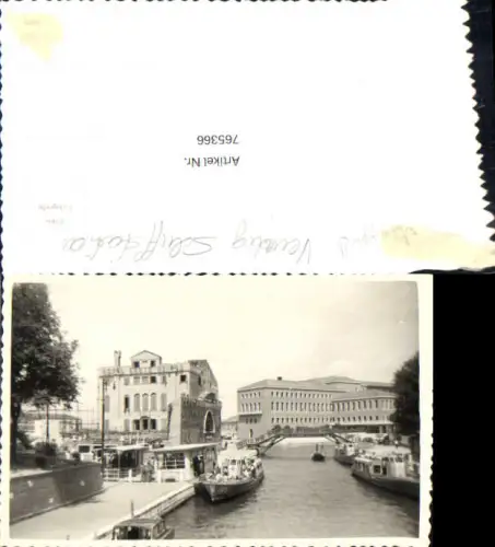 765366 Venedig Venezia Schiffsstation Schiffe Italy