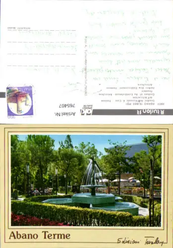 765407 Abano Terme Giardini dell'Azienda di Cura - Fontana dell'Arlecchino Provinz Padua Italy