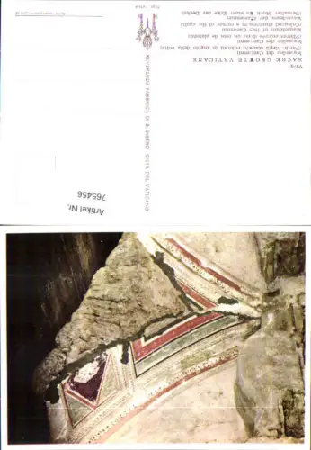 765456 Città del Vaticano Sacre Grotte Vatican City