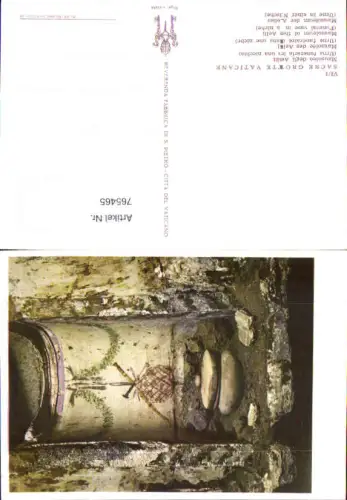 765465 Città del Vaticano Sacre Grotte Vaticane Mausoleo degli Aelii Vatican City