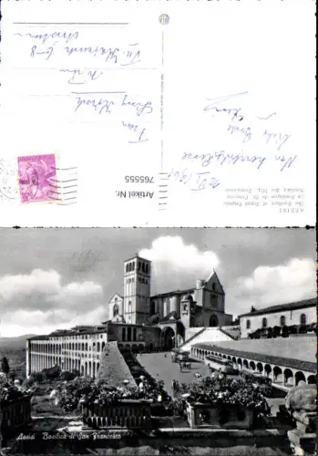 765555 Assisi Basilica di San Francesco Bus Autobus Perugia Italy