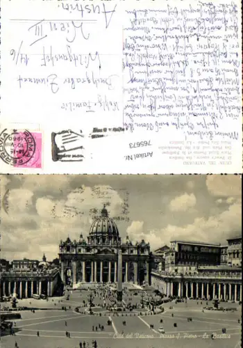 765673 Città del Vaticano Piazza S. Pietro - La Basilica Vatikanstadt Vatican City