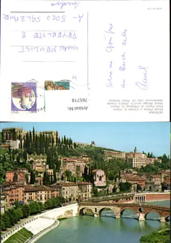 765718 Verona, Ponte Pietra e Castel S. Pietro Provincia di Verona Italy