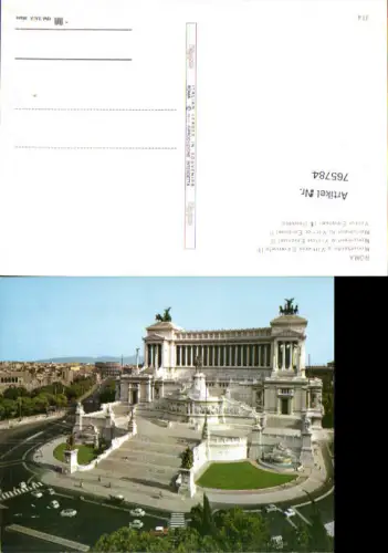 765784 Rom Monumento a Vittorio Emanuele II Metropolitanstadt Rom Italy