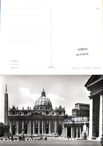 765864 Rom Basilica di S. Pietro Metropolitanstadt Rom Italy Vatikan