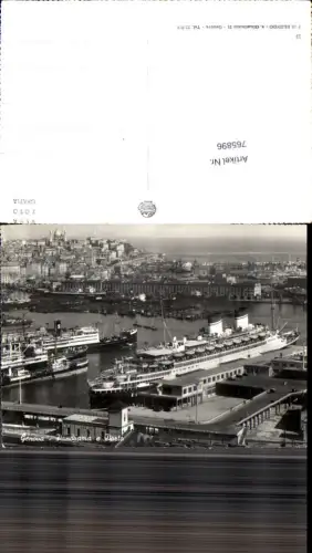 765896 Genova Panorama e Porto Hafen Schiff Metropolitanstadt Genua Italy
