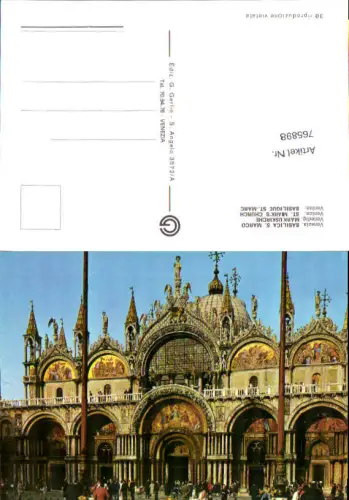 765898 Venedig Basilica S. Marco Metropolitanstadt Venedig Italy