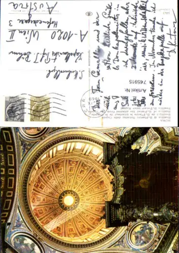 765915 Rom Basilica di S. Pietro Interno della Cupola Metropolitanstadt Rom Italy