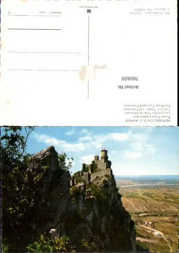 765929 San Marino, Prima Torre San Marino San Marino